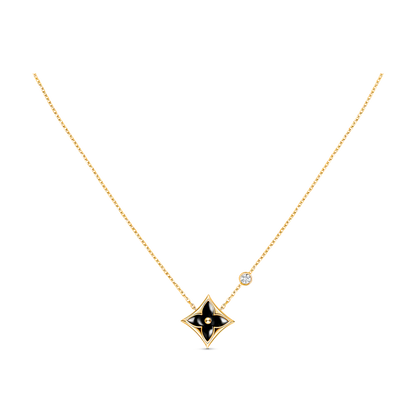 [Luna Brilliance]STAR BLACK MOP NECKLACE