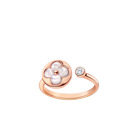 [Luna Brilliance]SUN 1 DIAMOND PINK MOP RING