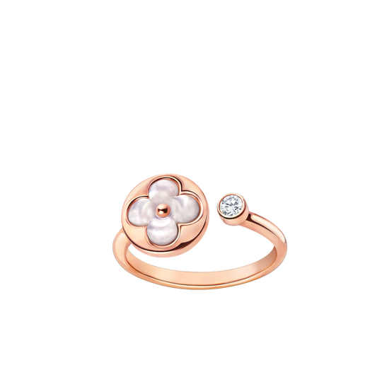 [Lunabriance]SUN 1 DIAMOND PINK MOP RING