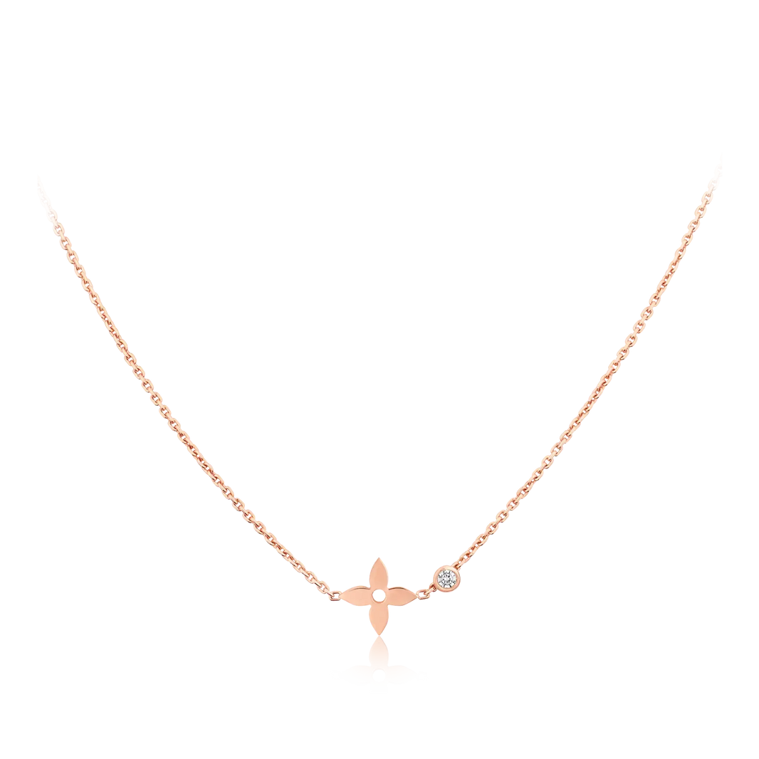[Luna Brilliance]BLOSSOM PENDANT PINK GOLD AND DIAMOND