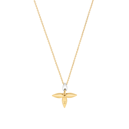 [Luna Brilliance]LOUISETTE PEDANT GOLD NECKLACE