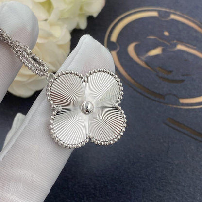 [Luna Brilliance]CLOVER 25MM SILVER BIG CLOVER NECKLACE