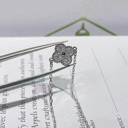 [Luna Brilliance]CLOVER  SINGLE FLOWER BRACELET SILVER