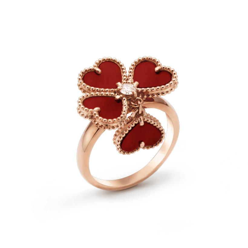 [Luna Brilliance]SWEET CLOVER CARNELIAN RING