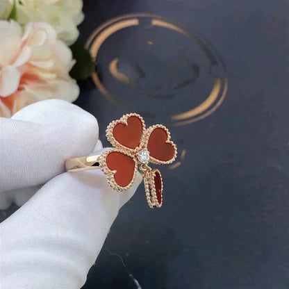 [Luna Brilliance]SWEET CLOVER CARNELIAN RING